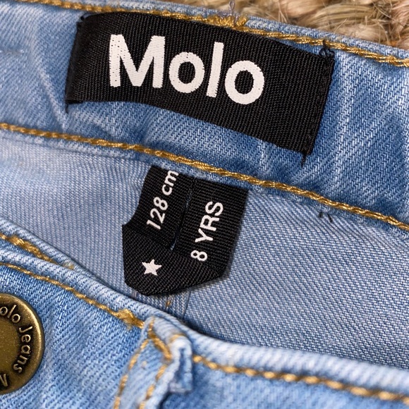 MOLO Angelina Denim Shorts-Rainbow Stripe - Picture 4 of 7